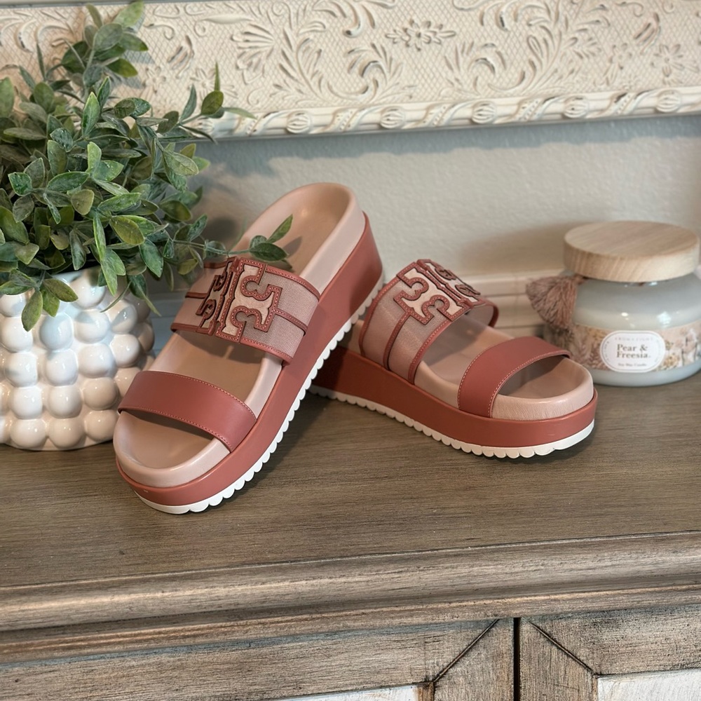 Tory Burch sawtooth platform 9.5